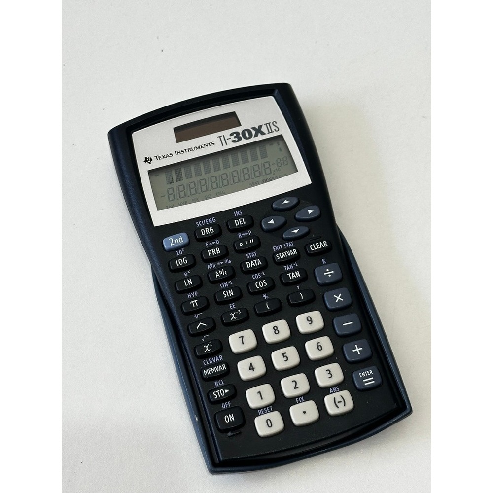 Texas Instruments TI-30XIIB Scientific Calculator Blue 2-Line Display with Cover